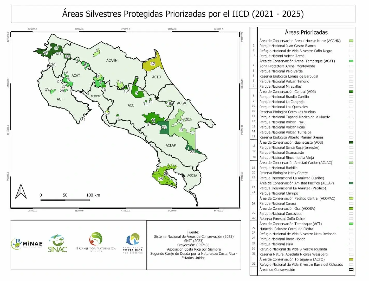 Mapa Áreas Silvestres Priorizadas II Canje